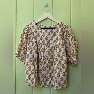 Emerson Fry Dahlia Top Little Marigolds